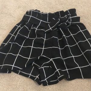 Shein girls paper bag waist shorts